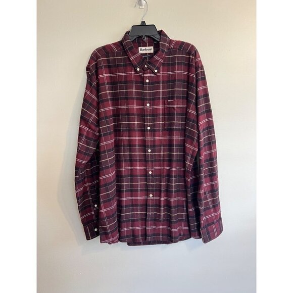 Barbour Other - Barbour Kyeloch Tailored plaid long sleeve man’s red Shirt Size XXL